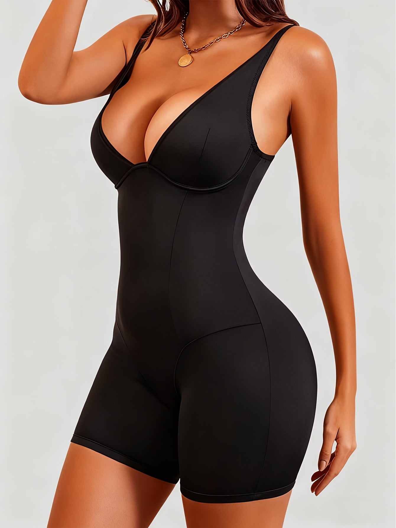 Women'S High Support Bodysuit - Backless Design