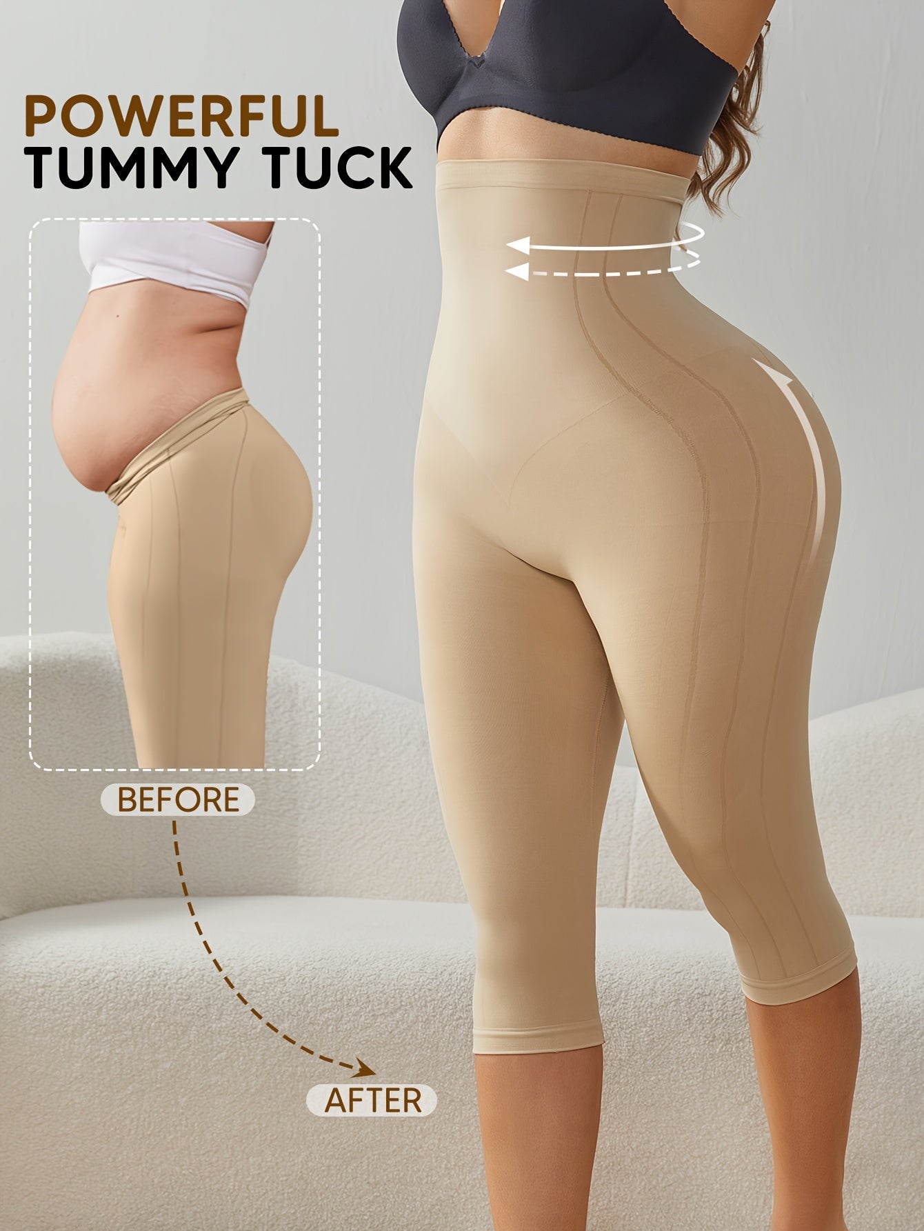 Ladies' High-Waisted Ultra-Soft Capri Leggings